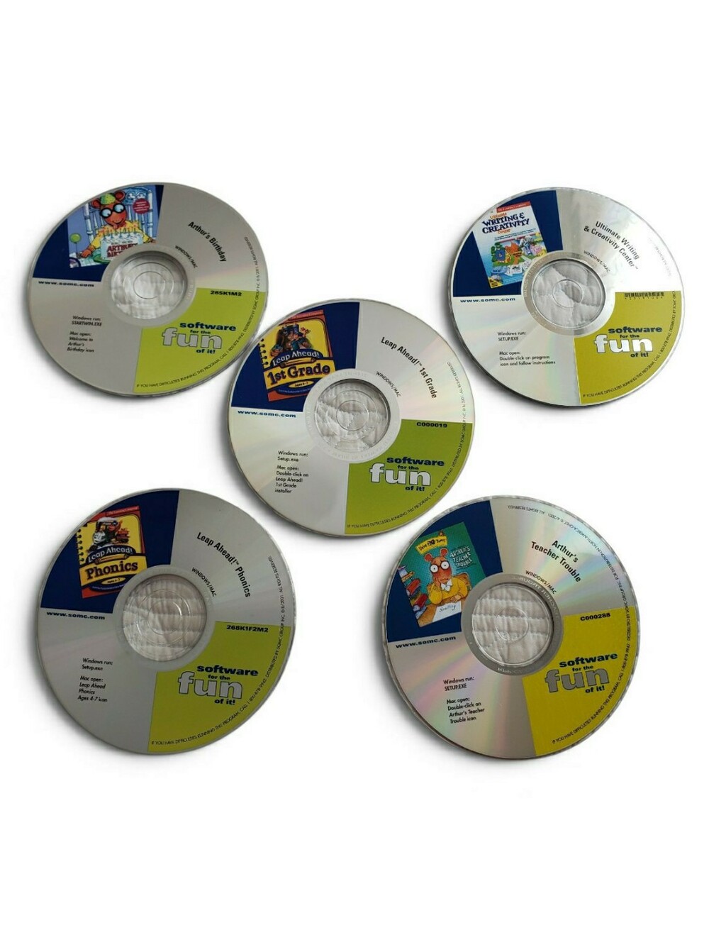 Homeschool Kids Learning CD Bundle Arthur Leap Ahead 1st Grade Pre-K -2nd